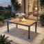 Table de patio d'extérieur en aluminium-876626930