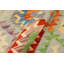 Tapis bleu / brun / beige en laine noué à la main 3 pi 7 po x 4 pi 10 po Essary Southwestern