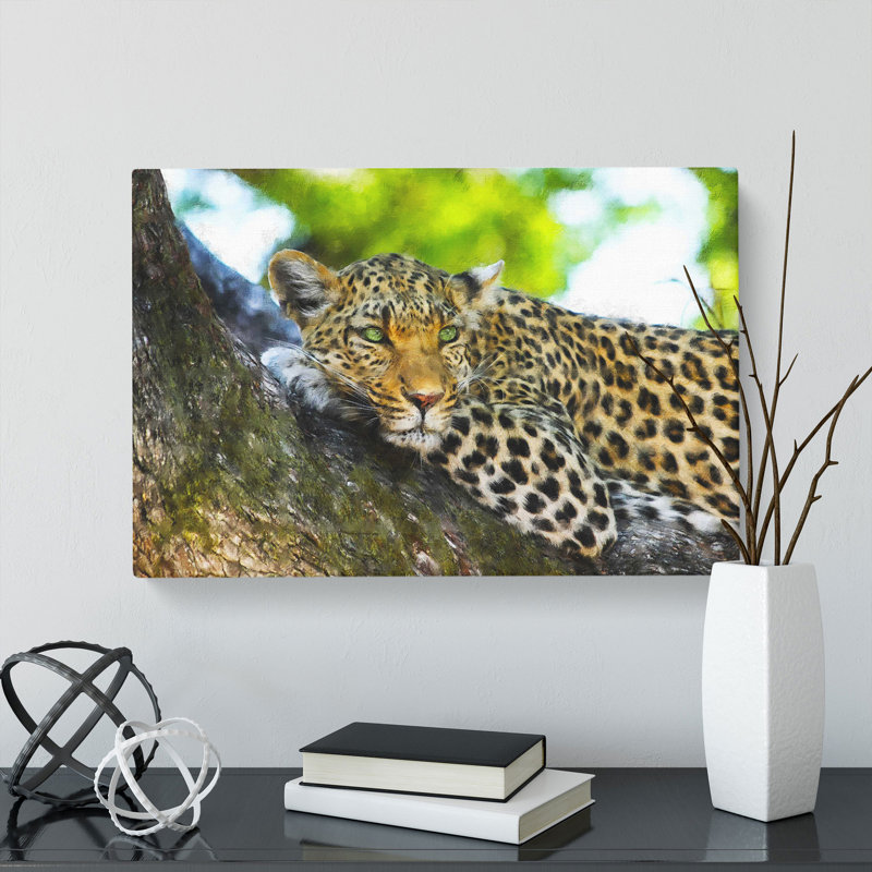 Leopard Vol.2 - Wrapped Canvas, 35cm H x 50cm W x 3cm D