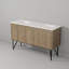 Meuble-lavabo double l 60 po x P 20 po Lancy -1649088738