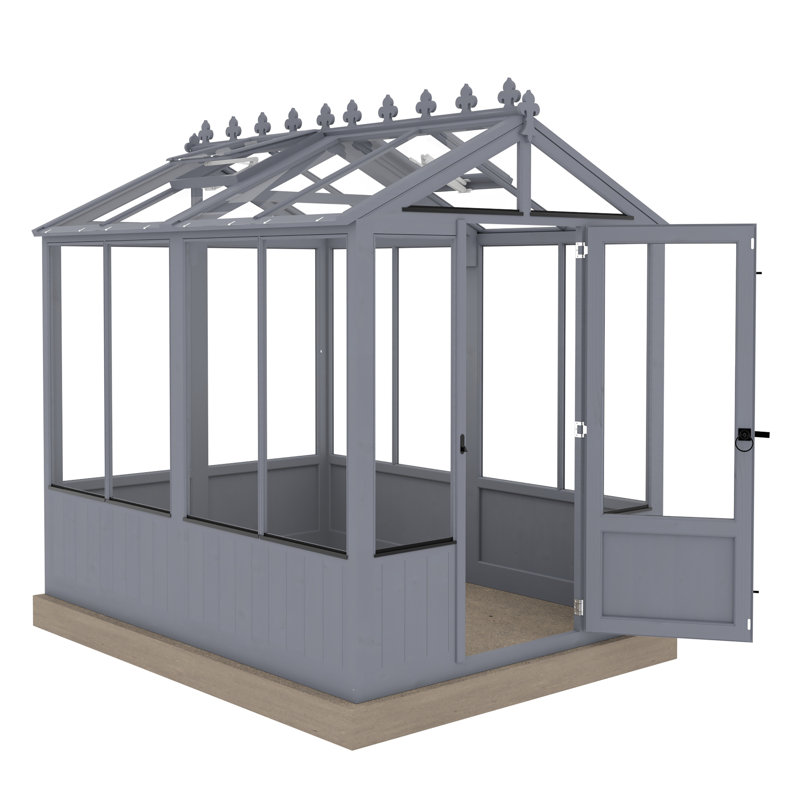 Holkham 8 ft x 6 ft Greenhouse, Indigo