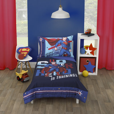 Ensemble de literie pour tout-petits 4 pièces Superman