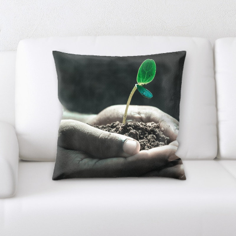 Coussin décoratif mains