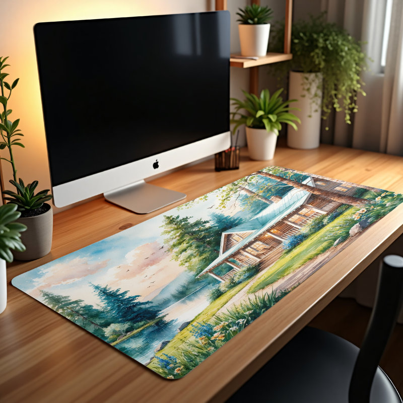 Polyester Desk Pad, 31.5x15.5