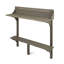 Table de balcon d'extérieur compacte - Fabrication en bois gris crée un charmant