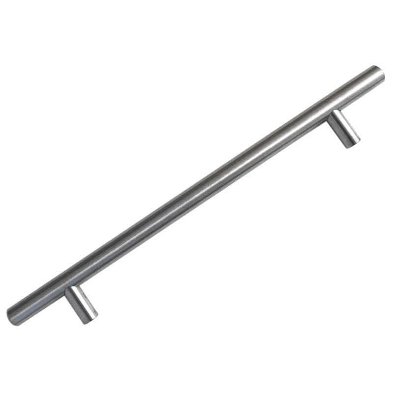 Poignée barre 8 1/2 po Solid Cabinet, Acier inoxydable, 7"