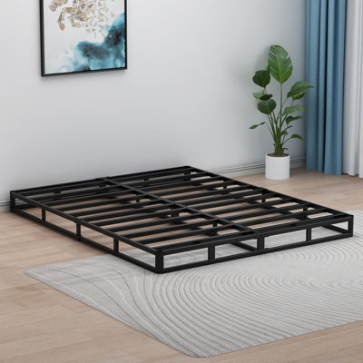 5-Inch Low Profile Box Spring, Heavy Duty 3000lbs Capacity Mattress Foundation, Sturdy Steel Structure, Easy Assembly, King Sizes