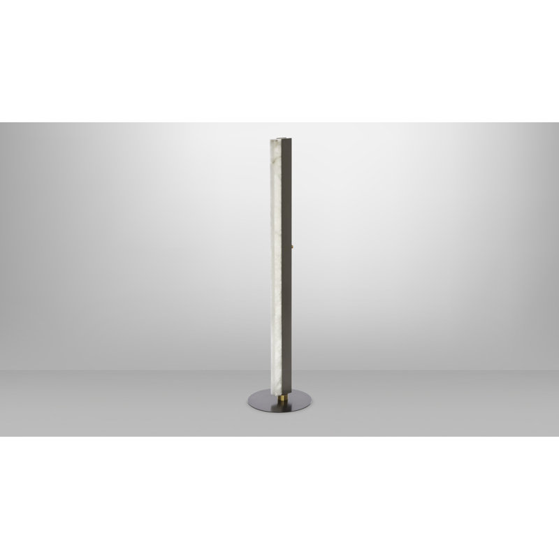 Lampe sur pied Artés, Laiton satiné