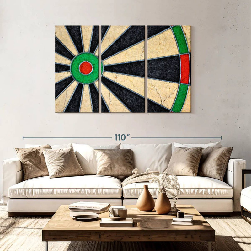 Senne Rustic Dartboard, 48" H x 74" W