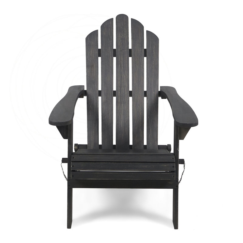 Chaise Adirondack pliable Hollywood, Dark Grey