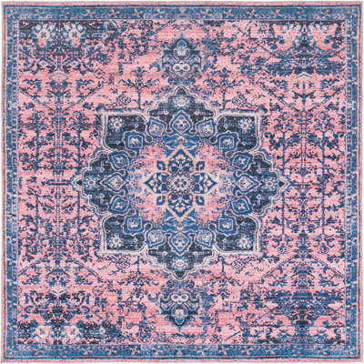 Tapis rose / bleu marine Mcelhannon