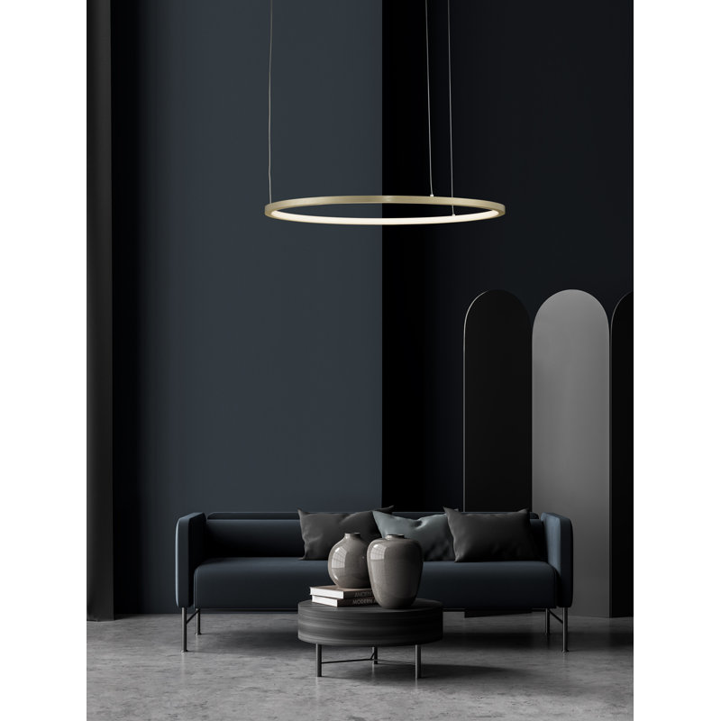 1 - Light Gold LED Novelty Pendant
