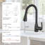 Robinet de cuisine rétractable à poignée simple avec accessoires-68352034