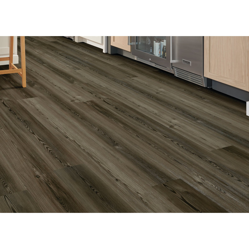 Lutea™ Paradise 5.5mm Thick 8.9'' W x 60'' L Vinyl Plank, Refuge Brown