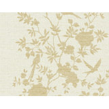 Floral Grass Cloth Wallpaper Roll