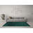 Jaquarion Solid Color Machine Woven Polyester/Chenille Area Rug in Teal-598632356