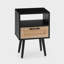 Ensemble de 2 tables d'appoint en rotin avec tiroir Meshoppen Boho-129877724