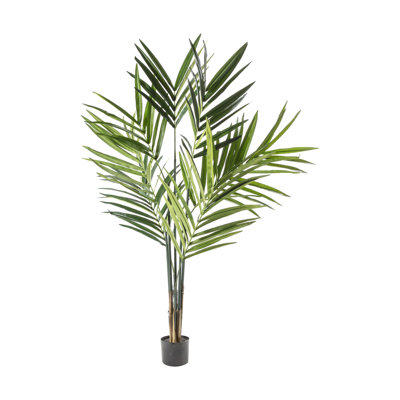 180 cm H Faux Palm Tree Plant in Plastic Pot