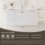 Meuble-lavabo flottant 48 po avec lavabo, meuble-lavabo mural moderne avec lavabo à surface solide et tiroirs à fermeture en douceur 48 po-106715871