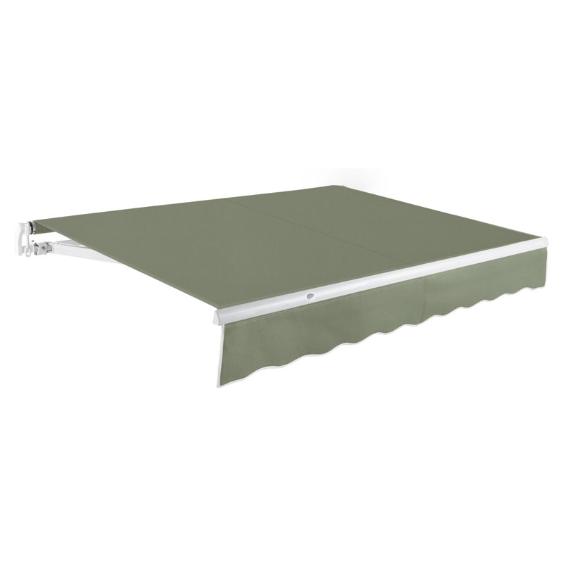 Awntech Maui Patio Retractable Awning, 20' W x 10' D, Manual, Sage