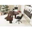Swivel Adjustable Office Chair Ergonomic Faux Leather Desk Chair with Backrest Comfortable Padded Executive Chair for Home Office, Vanity Room-727822393