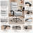 Durable Cozy Microfibre Massage Office Chair, Heated Reclining Chair with Footrest, Double-tier Padding, Swivel Wheels