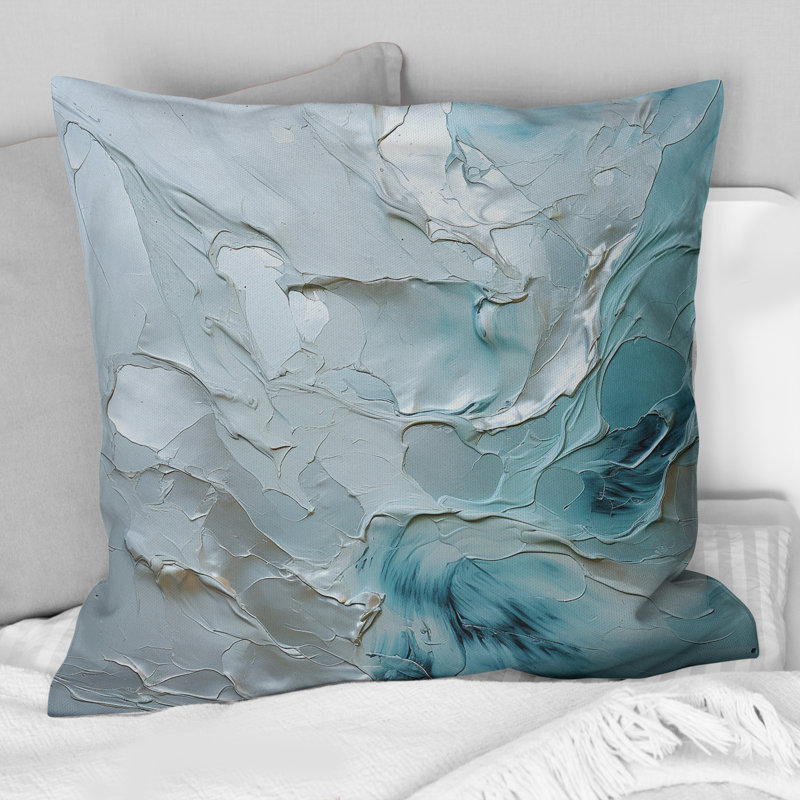 Coussin Silver Shimmer - Abstract Landscape