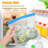 10 Pack Reusable Silicone Food Storage Bags Leakproof Blue