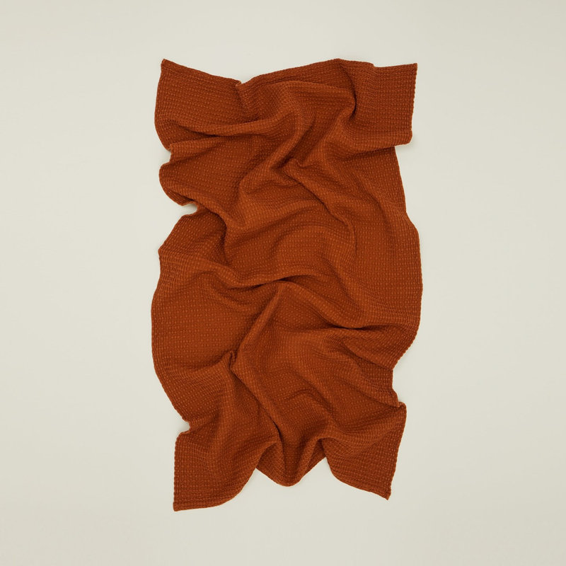 Simple 100% Cotton, Terracotta, Hand Towel - 1 Pack
