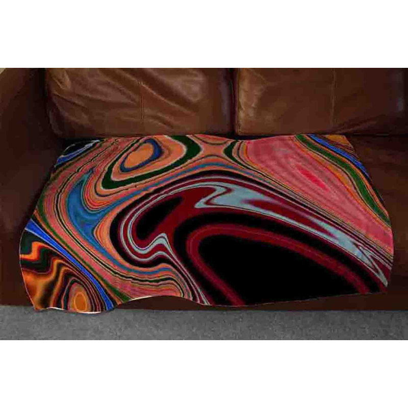 Couverture en marbre pyschedelin, 50 po x 60 po