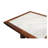 Versatilis Rectangular Marble Top with Solid Wood Base Dining Table