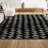 Kellman Moroccan Triangle Geometric Black/Cream Rug-1831244515