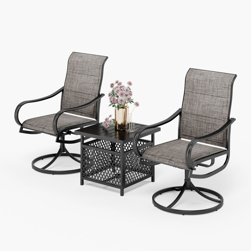 Alyah 2 - Person Patio Dining Set with Square Table