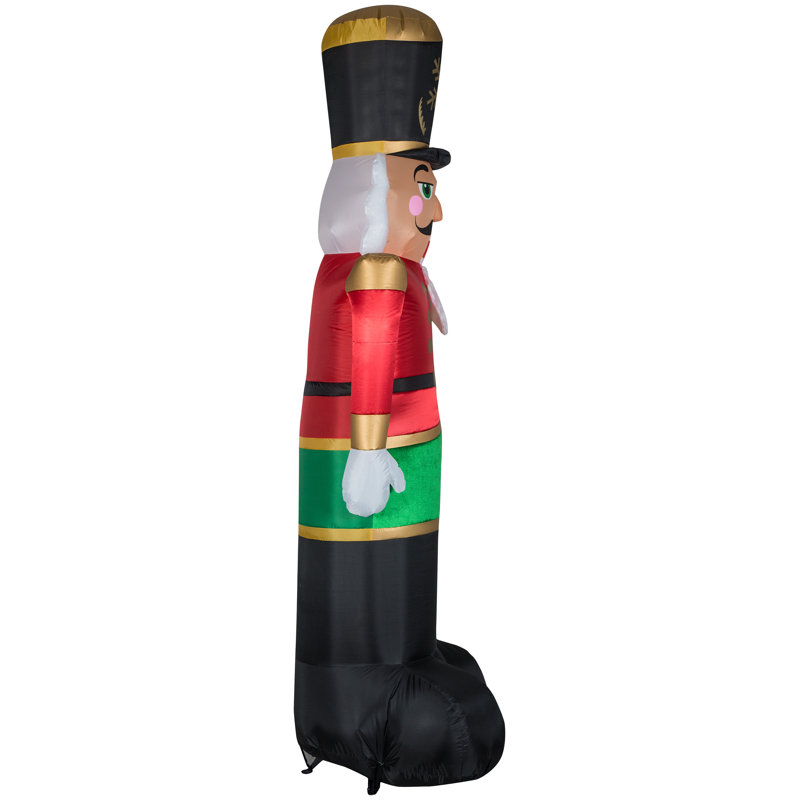 Airblown-Mixed Media-Luxe Nutcracker Inflatable, Black Hat