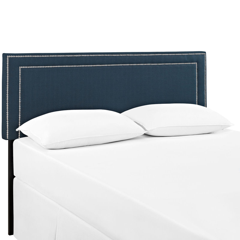 Modway Jessamine Upholstered Fabric Headboard, Azure, Queen