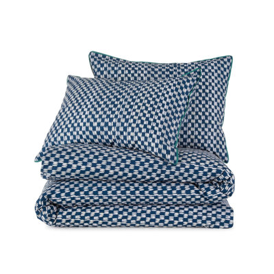 Novogratz by Utica Deep Indigo Standard Cotton Comforter Set