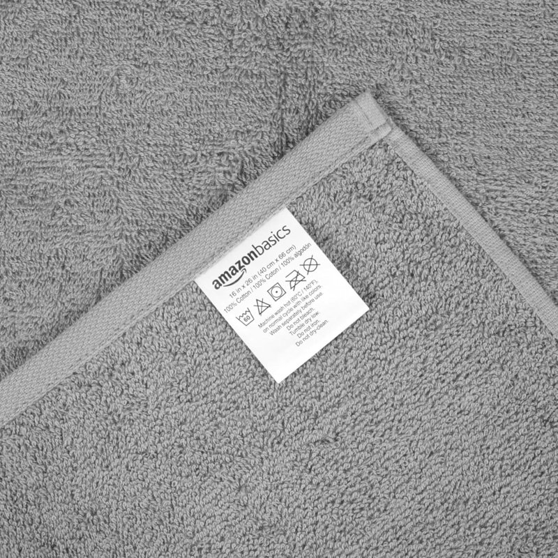 100% Cotton Hand Towels For Bathroom - 12 Pack  Towel, Gray