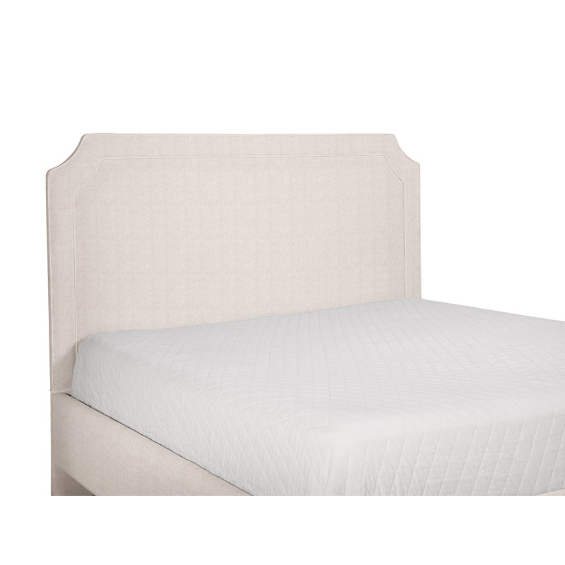 Chandler Upholstered Headboard, Queen, White Sugar Performance 0863-91