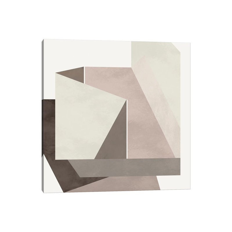 Geometric Construction II by Angel Estevez - Wrapped Canvas Print, 30.48 cm H x 30.48 cm W x 1.91 cm D