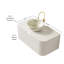 Meuble-lavabo moderne avec rangement, céramique durable, design flottant élégant pour la maison