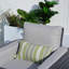 Coussin décoratif réversible rayé intérieur / extérieur (ensemble de 2)