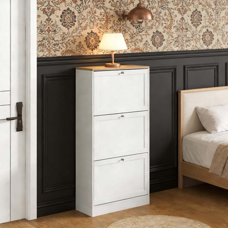 Petite armoire de rangement, armoire de rangement pour chaussures, armoire de rangement dissimulée pour chaussures