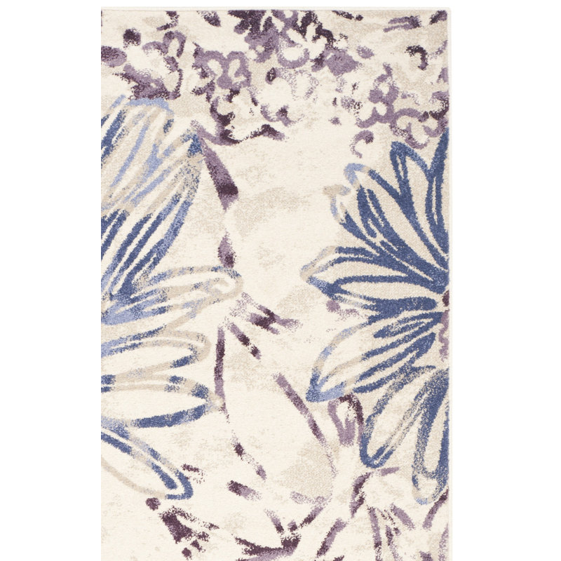 Tapis crème / mauve Krause, Rectangle 8'6" x 12'