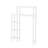 Belz 35" W 49" H Over Toilet Organizer With Side Shelving And Wall Mounted Bathroom Shelf
