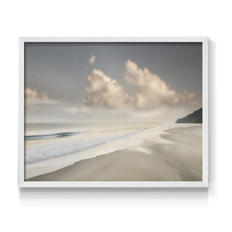Brighton Shore -Framed Print - Restickable, 8" H x 10" W, White