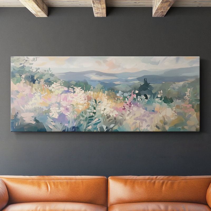 Série botanique-Cxxi - Toile tendue avec châssis - Prêt à être accroché, H 12 po x l 30 po