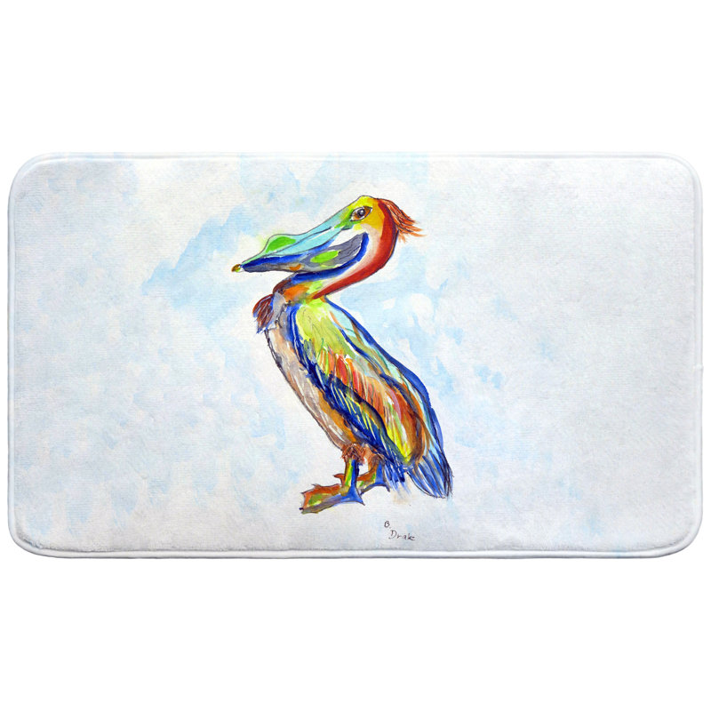 Tapis de bain Sylvester Pelican, Simple - L 18 po x l 30 po