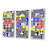 " Geometric Modern Pattern In Blue Yellow And Red " 3 - Pieces