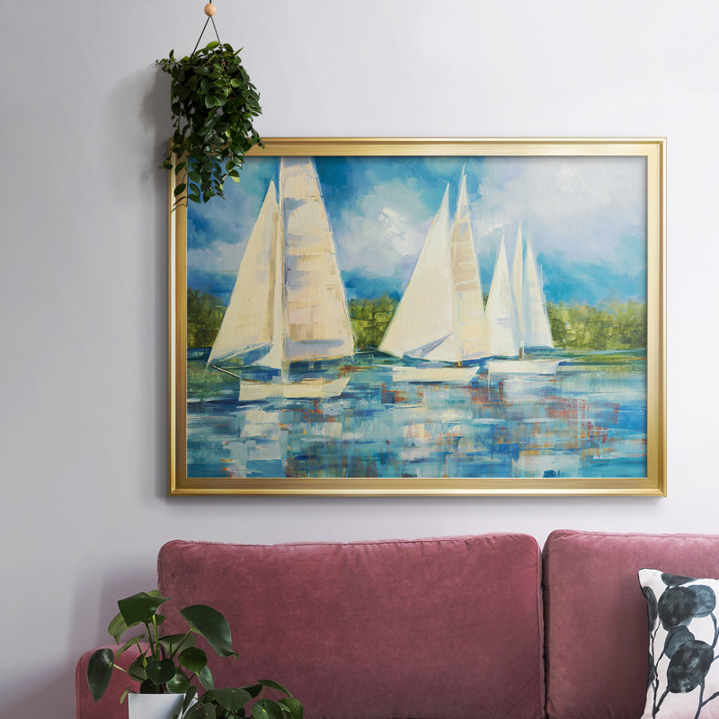 Voile transparente encadrée sur toile, H 18 po x l 26 po x P 1,5 po, Or