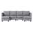 Upholstered Chenille U-Shaped  Modular Sectional Sofa-858565767-858565764